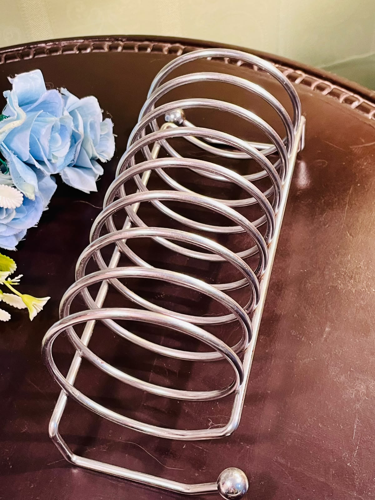 Silver-Tone Circular Toast Rack Approx. 22cm