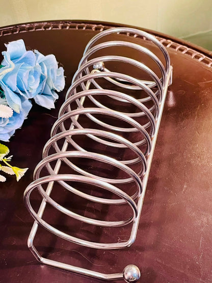 Silver-Tone Circular Toast Rack Approx. 22cm