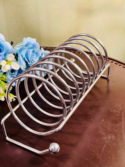 Silver-Tone Circular Toast Rack Approx. 22cm