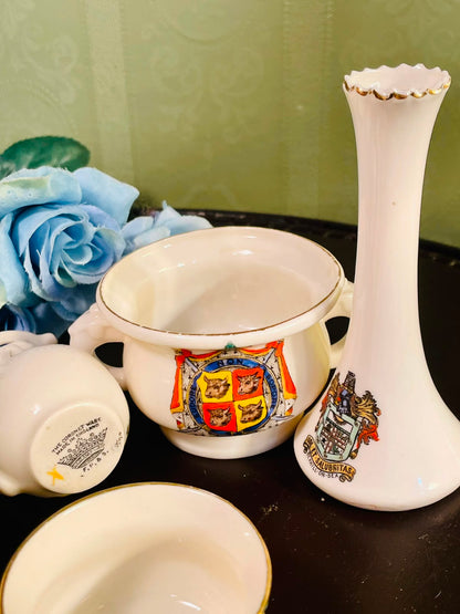 The Cornet Ware Crested Ware 8 Piece Decorative Collection