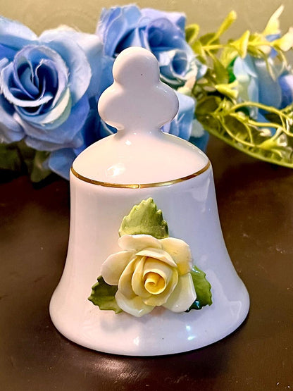 House of Goebel Fine Bone China Rose Bell 10 cm