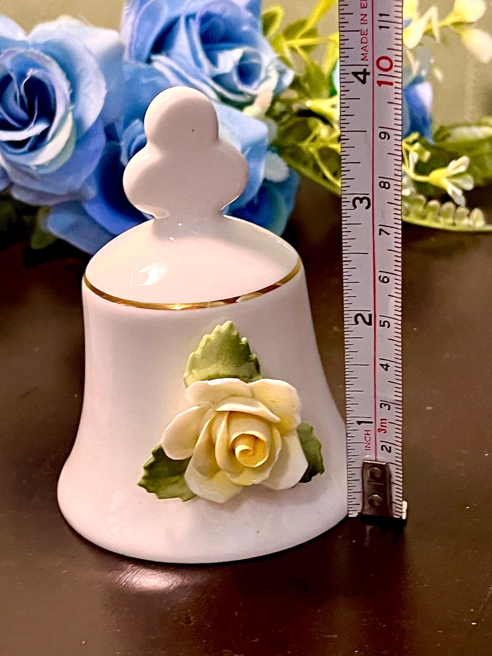 House of Goebel Fine Bone China Rose Bell 10 cm