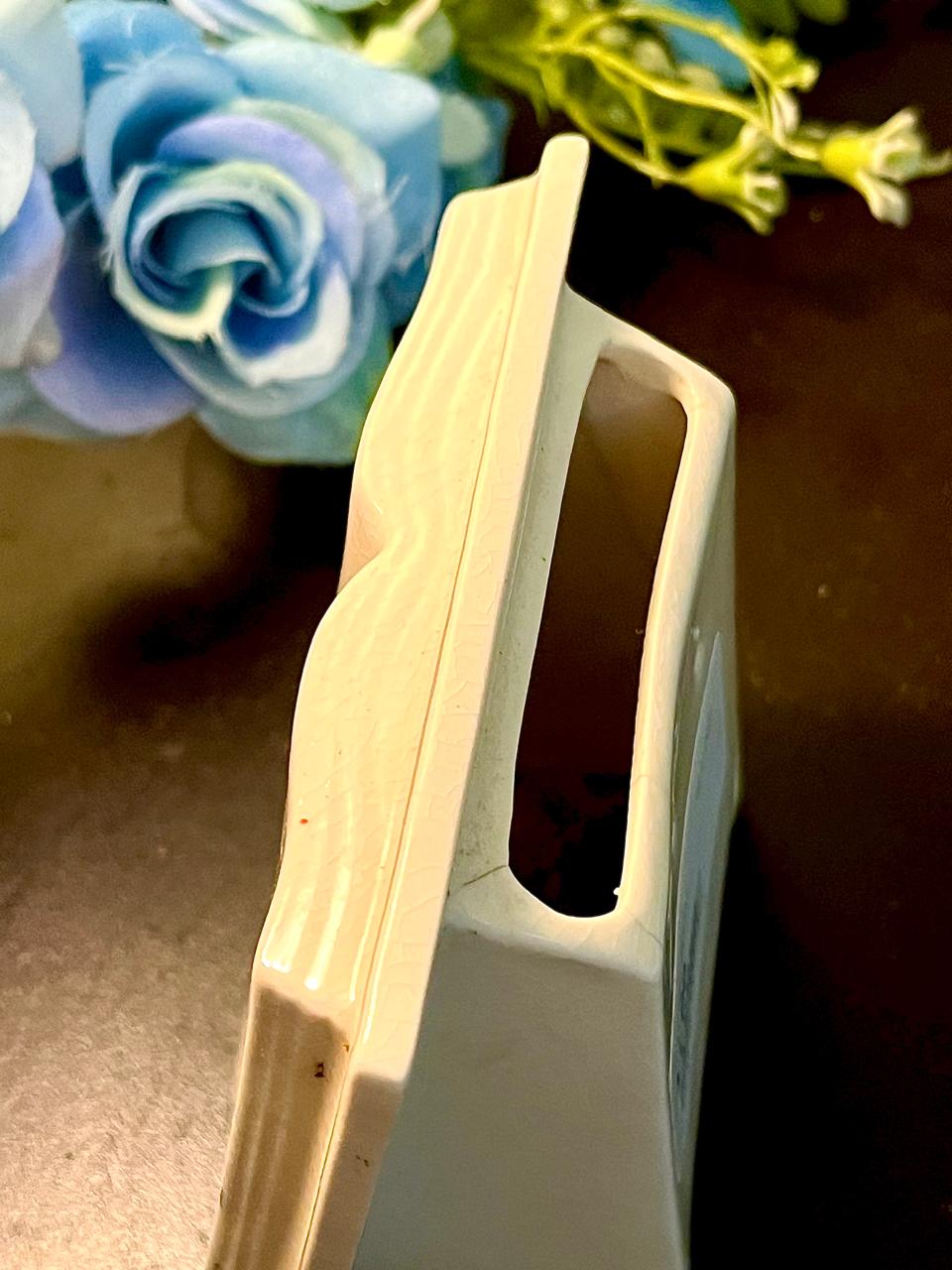 Mother Poem Floral Ceramic Book Ornament 10 cm