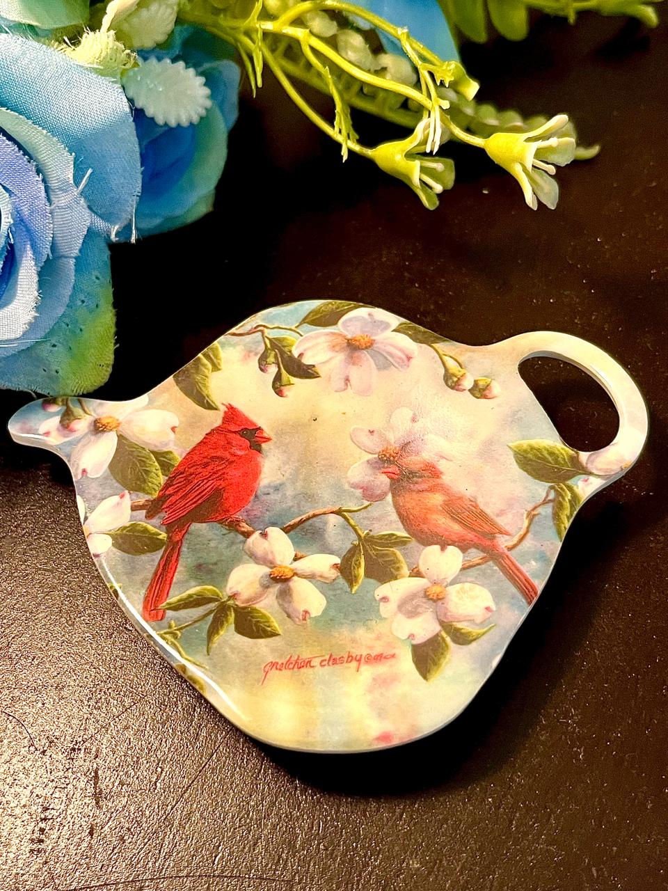 Cameron Designs Melamine Bird Trinket Dish 3.5 Inch