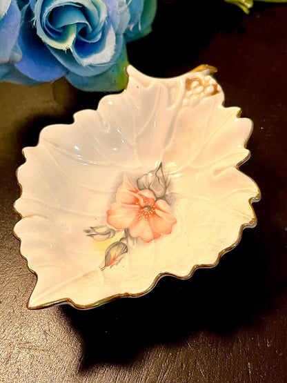 Leonardo Wild Rose Fine Bone China Leaf Dish 4 Inch