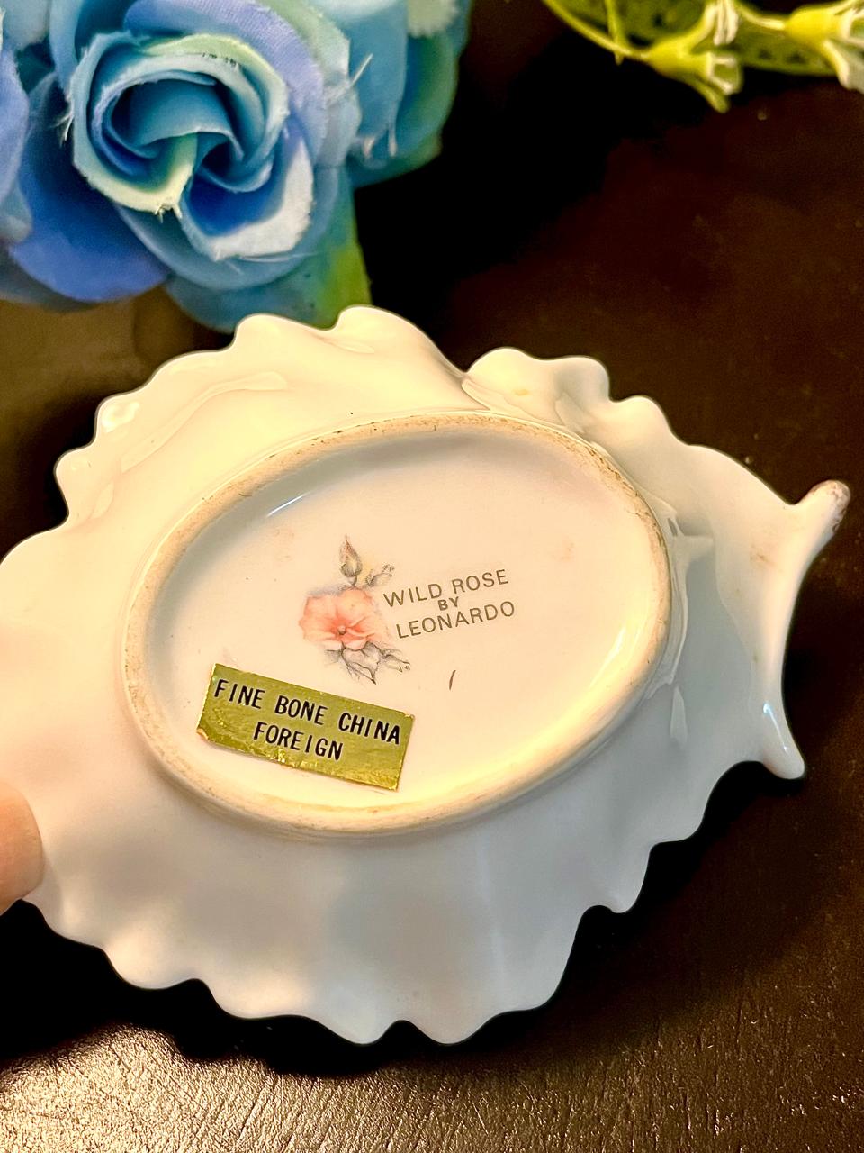 Leonardo Wild Rose Fine Bone China Leaf Dish 4 Inch