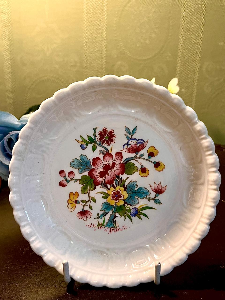 Multicolour Floral Decorative Plate 4.5 Inch