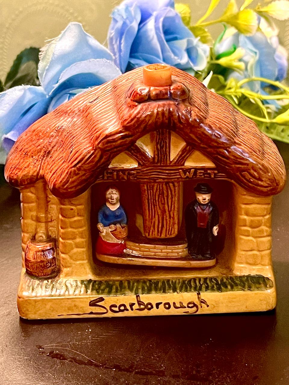 Scarborough Cottage Ceramic Candle Holder 3.5 Inch