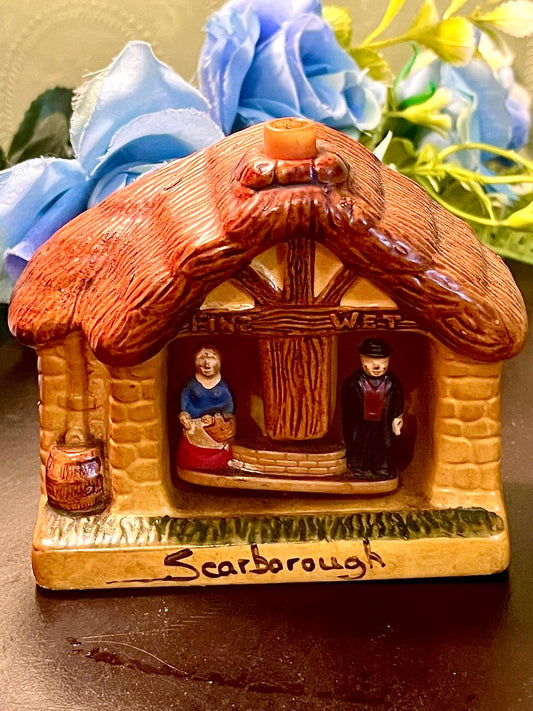 Scarborough Cottage Ceramic Candle Holder 3.5 Inch