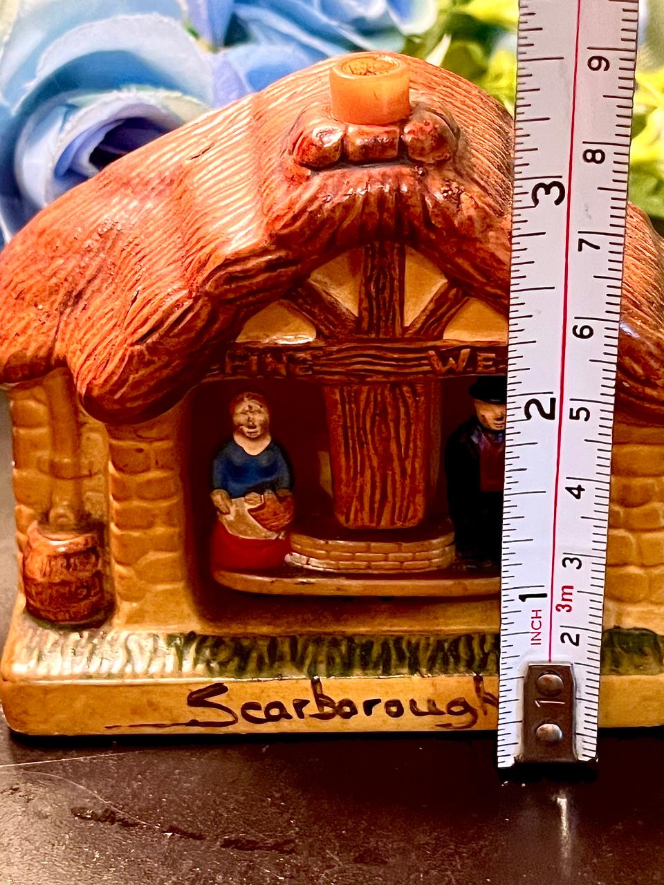 Scarborough Cottage Ceramic Candle Holder 3.5 Inch