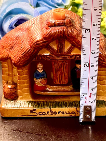 Scarborough Cottage Ceramic Candle Holder 3.5 Inch