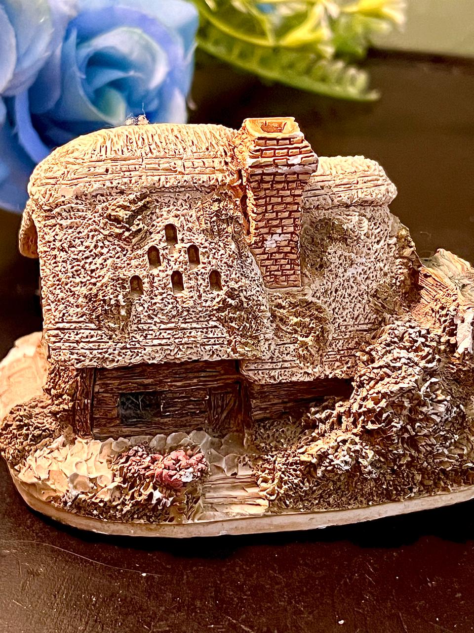 Thatched Watermill Cottage Miniature Figurine 3 Inch