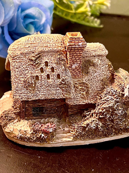 Thatched Watermill Cottage Miniature Figurine 3 Inch