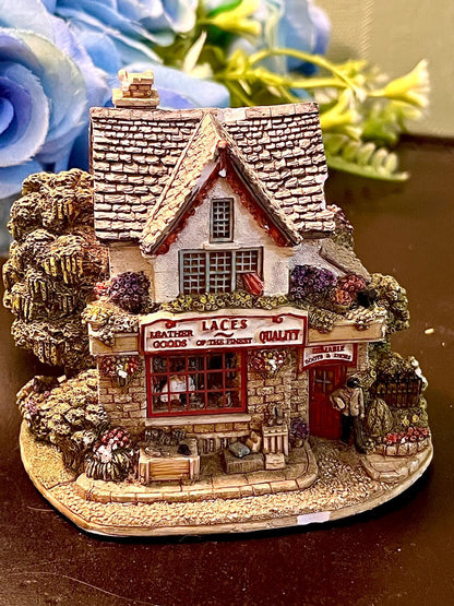 Country Shop and Stone Cottage Miniature Figurine 4 Inch
