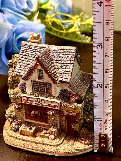 Country Shop and Stone Cottage Miniature Figurine 4 Inch