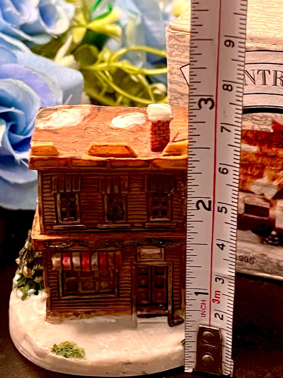 Country Homes Snowy Shop Miniature Decor 3 Inch