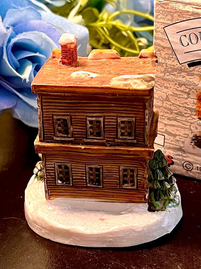 Country Homes Snowy Shop Miniature Decor 3 Inch
