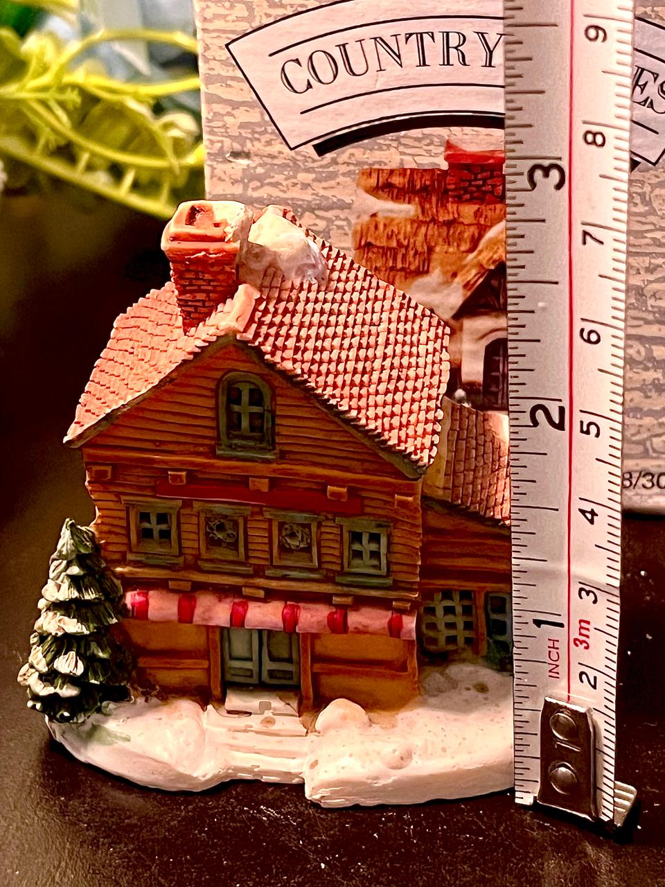 Country Homes Snowy Timber Shop Miniature 3 Inch