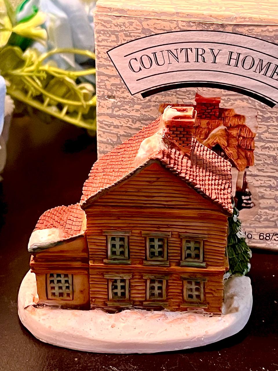Country Homes Snowy Timber Shop Miniature 3 Inch