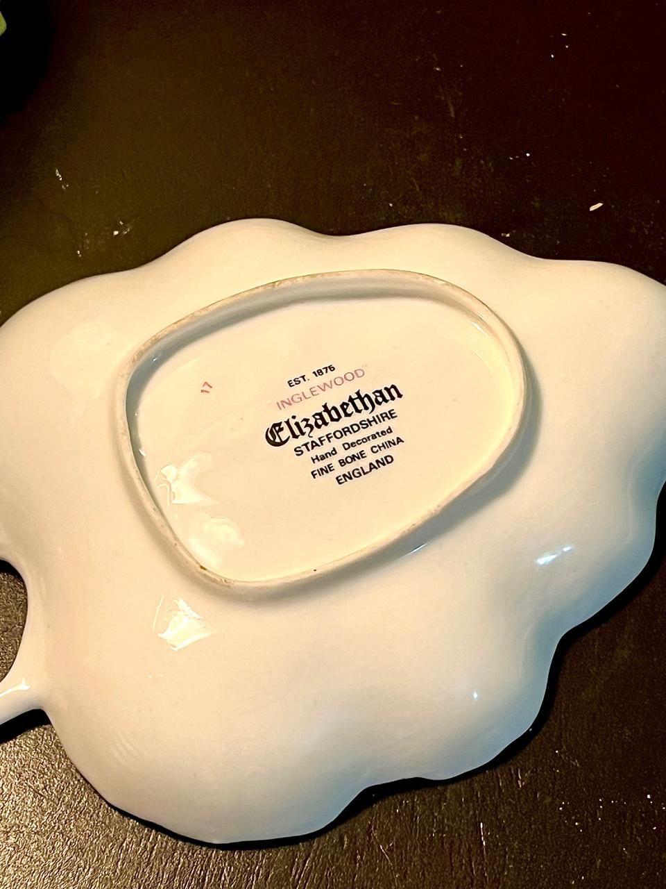 Elizabethan Inglewood Floral Leaf Dish 5.25 Inch