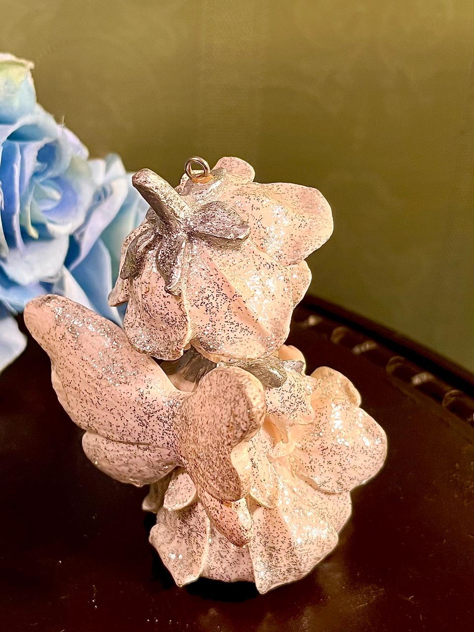 Silver Fairy Hanging Ornament Figurine 4 Inch