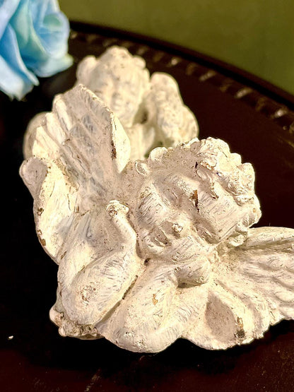 White Cherub Angel Figurines Set of 2, Approx. 5.5 Inches