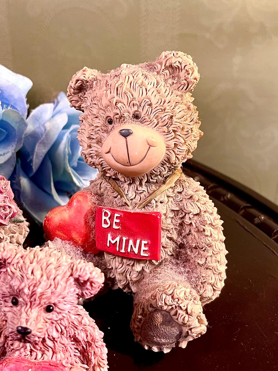 Teddy Bear Love Figurines Set of 3