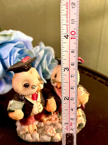 Graduation Owl Figurines Set of 2, Approx. 3.25 Inches