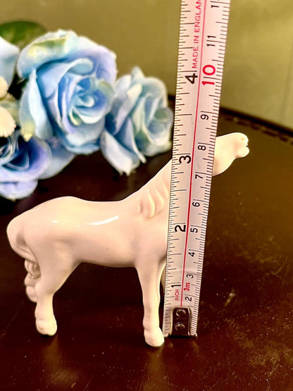 White Horse Figurine with Glossy Finish, Approx. 3.5 Inches