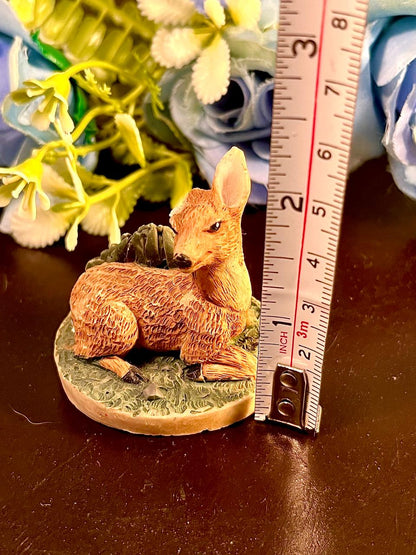 Tetley Deer Miniature Figurine Home Decor 2.5 inches