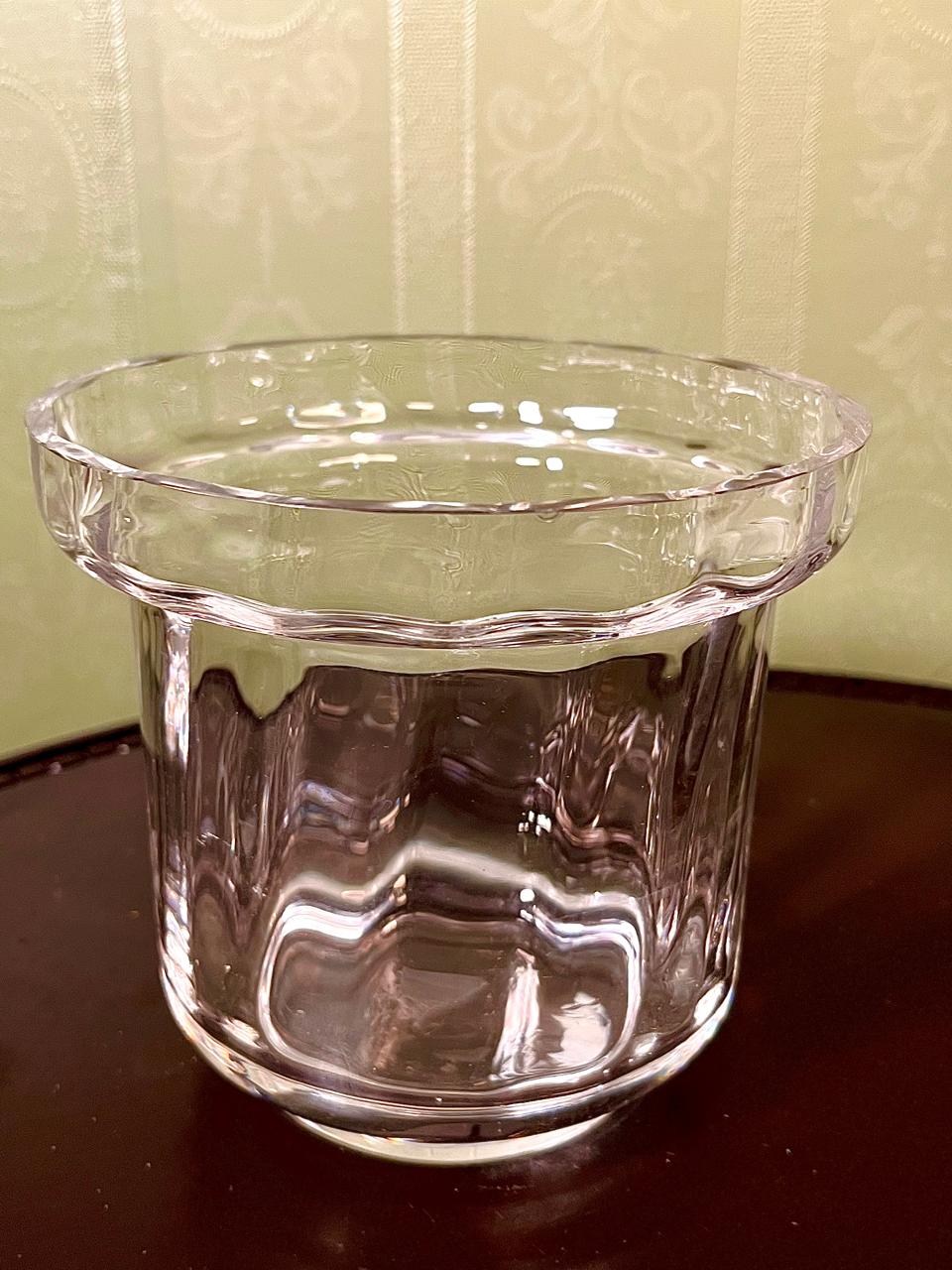 Vintage Crystal Flared Vase Clear Crystal 15cm