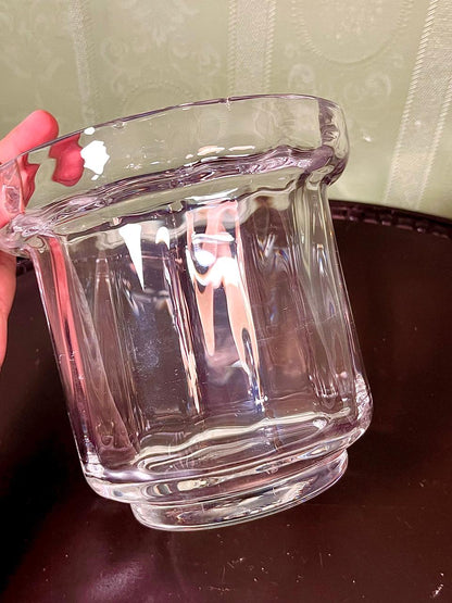 Vintage Crystal Flared Vase Clear Crystal 15cm