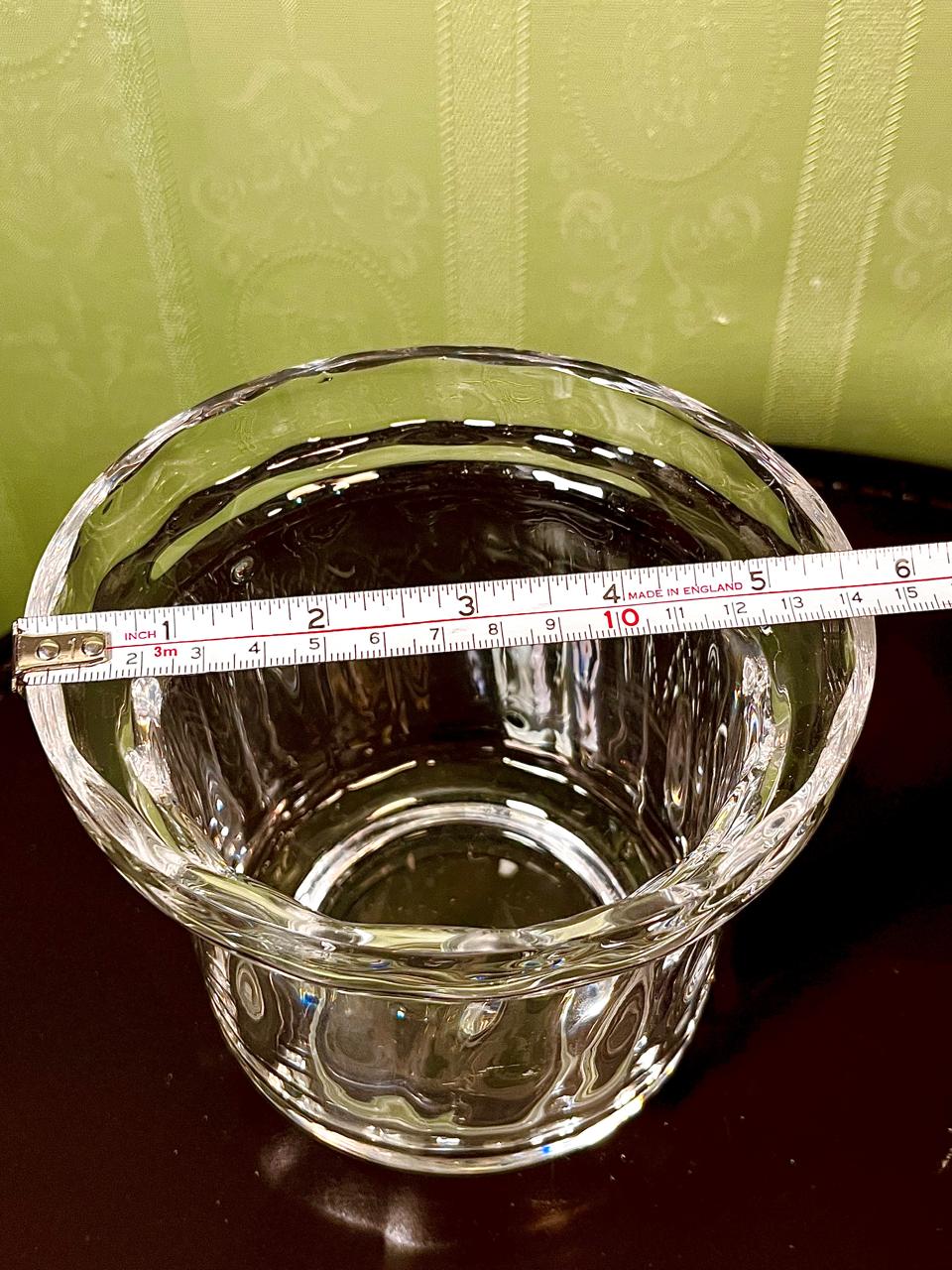Vintage Crystal Flared Vase Clear Crystal 15cm