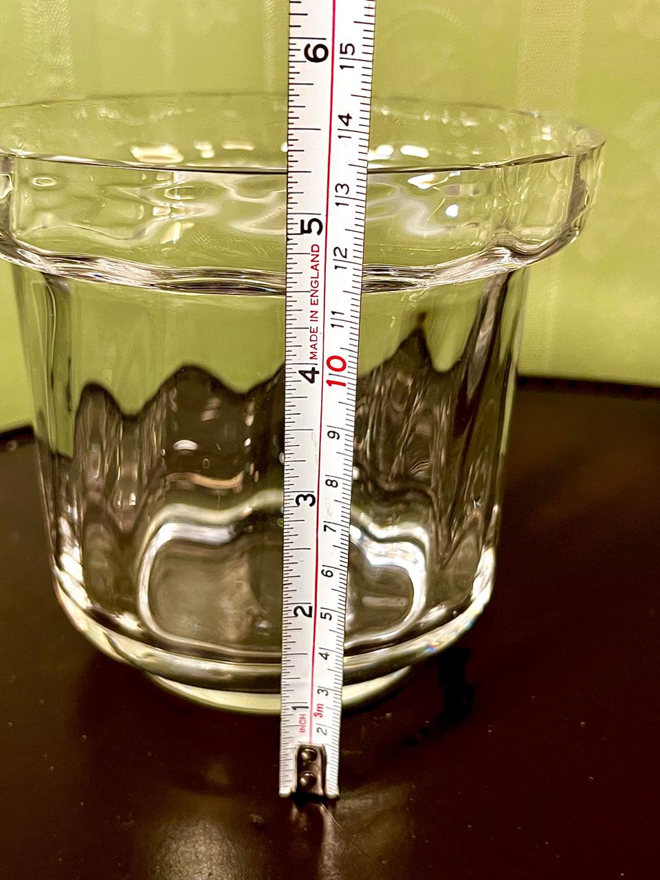 Vintage Crystal Flared Vase Clear Crystal 15cm
