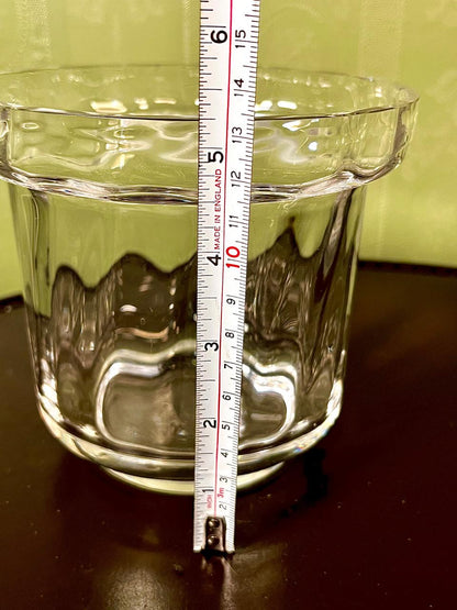 Vintage Crystal Flared Vase Clear Crystal 15cm