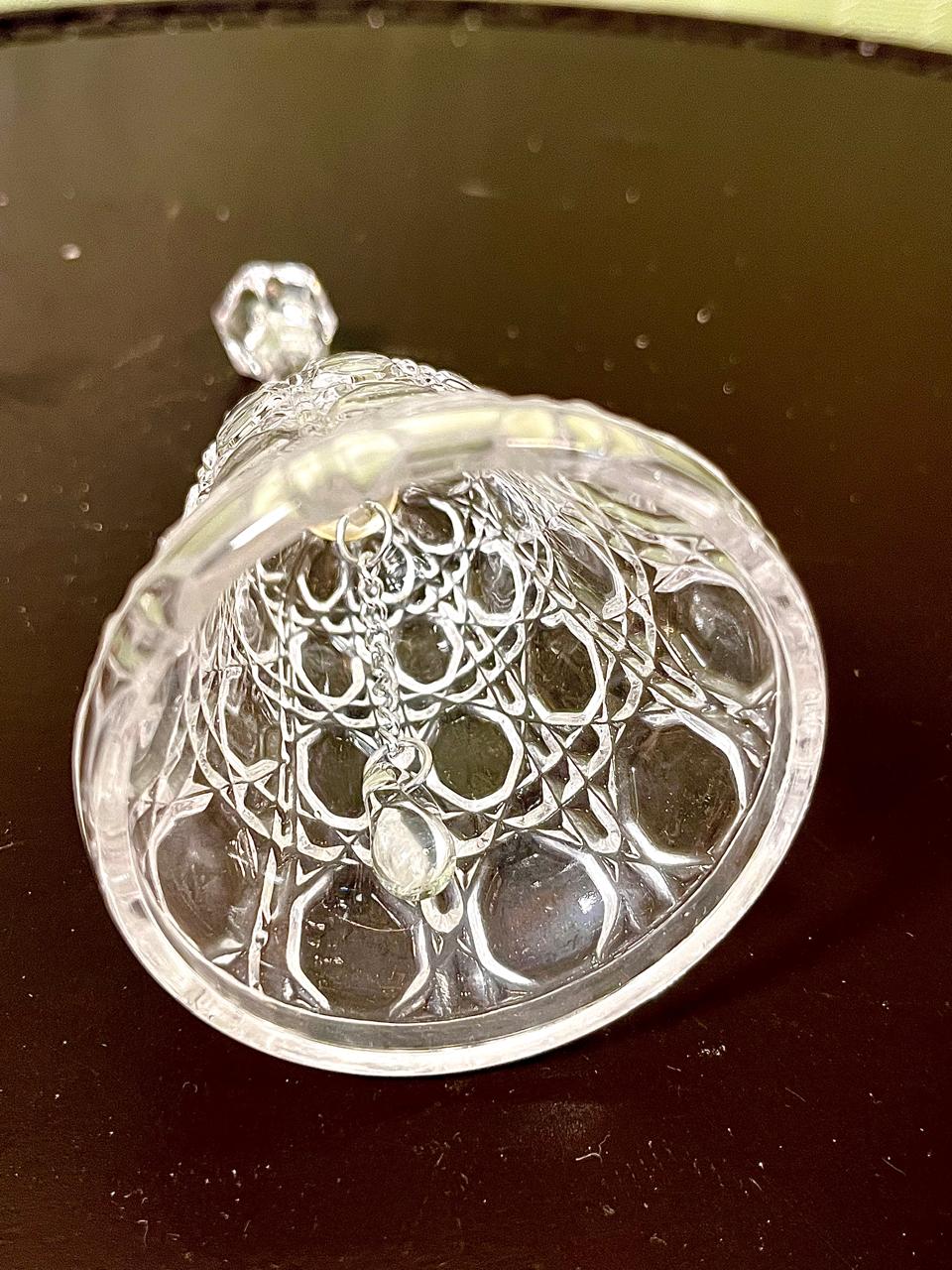 Sovereign Crystal Hand Bell Clear Crystal 13cm