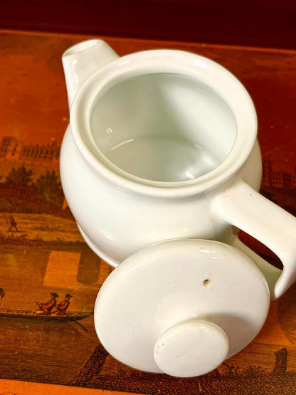 Royal Gen Ware White Porcelain Teapot with Lid, 10cm