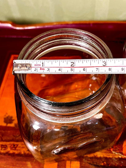 Home Etc Crystal Heart Storage Jars Set of 2, 13cm