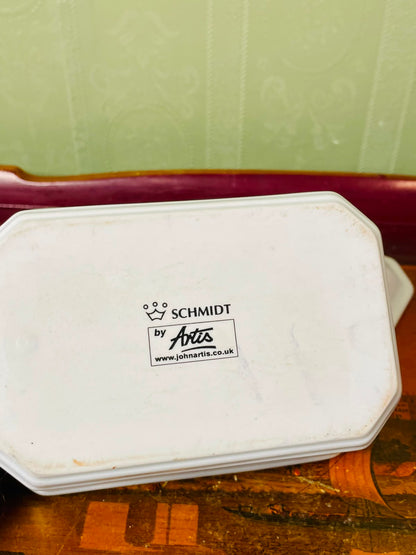 Schmidt by Artis White Oven-Safe Covered Dish 18cm