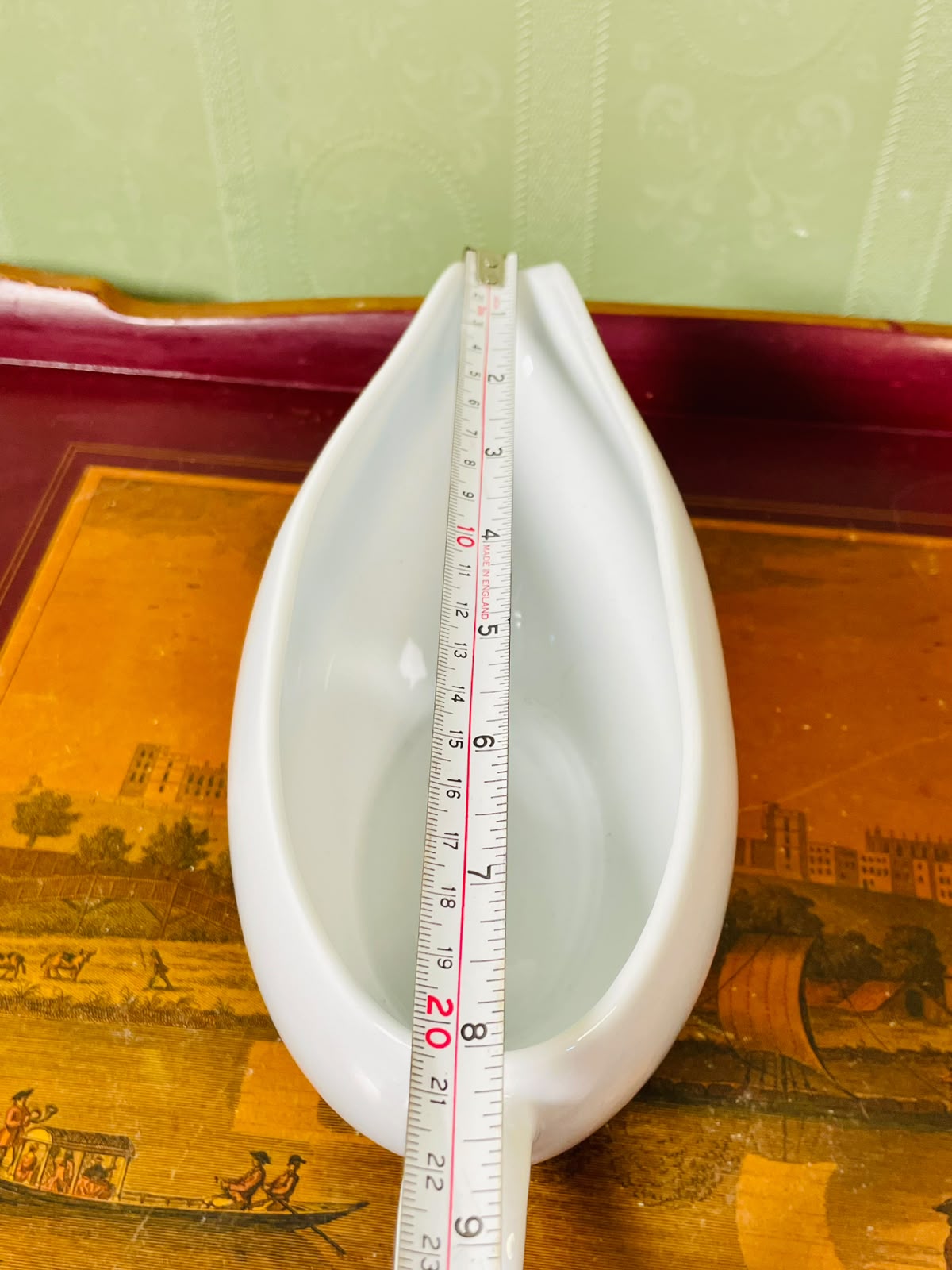M&S White Porcelain Gravy Boat 22cm
