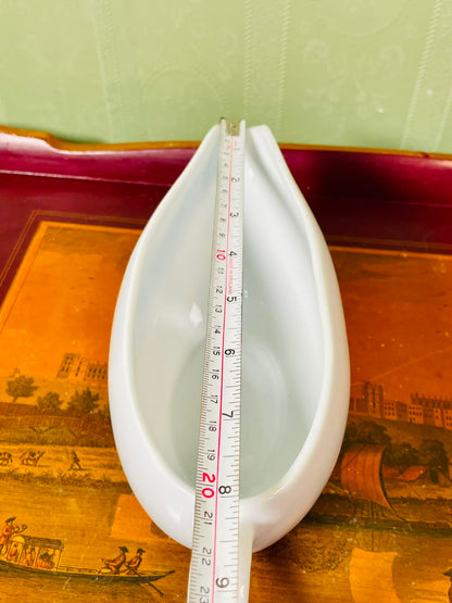 M&S White Porcelain Gravy Boat 22cm