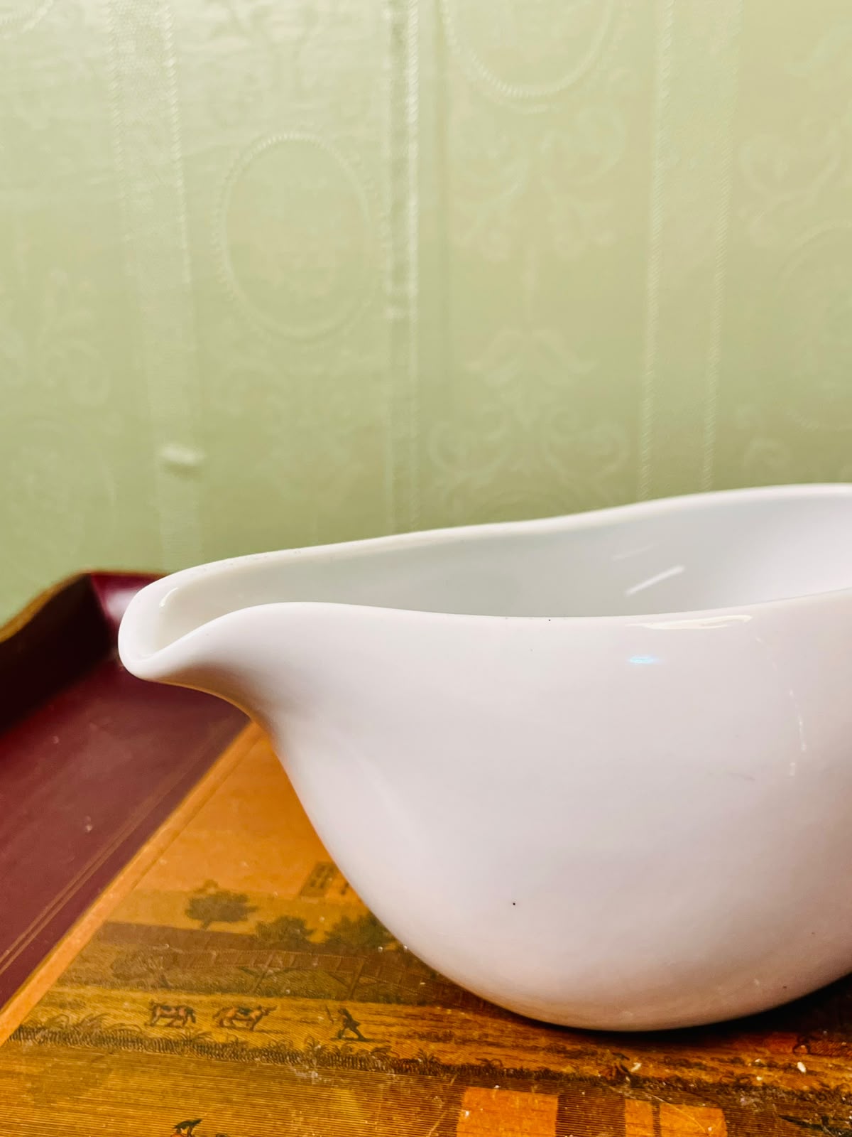 M&S White Porcelain Gravy Boat 22cm