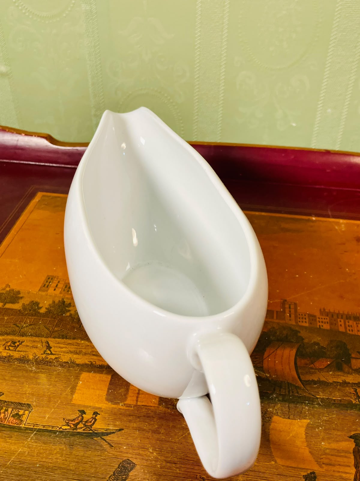 M&S White Porcelain Gravy Boat 22cm