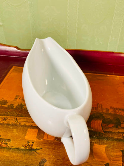 M&S White Porcelain Gravy Boat 22cm