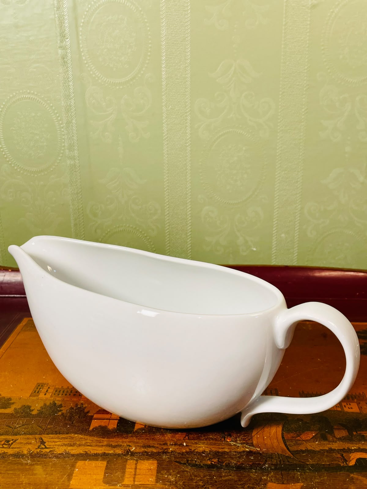 M&S White Porcelain Gravy Boat 22cm