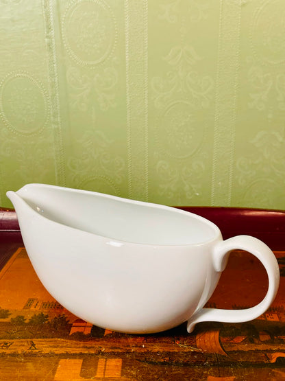 M&S White Porcelain Gravy Boat 22cm