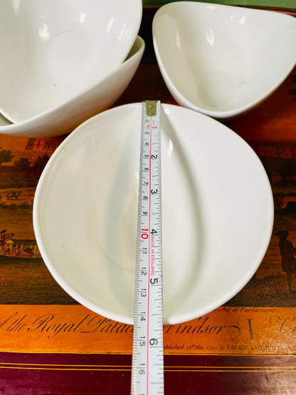 Symphony White Porcelain Serving Bowls Set of 4 – 15cm