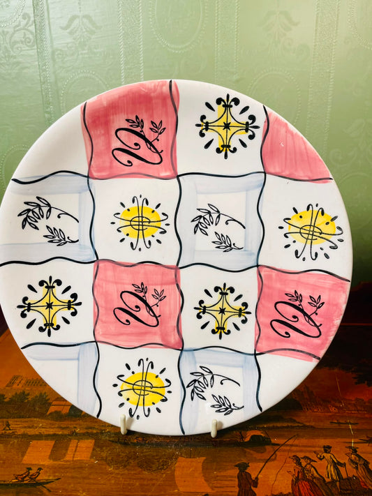 Vintage Empire England Hand-Painted Decorative Plate 26cm