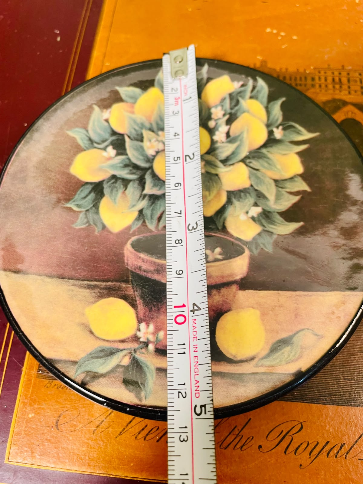 Ceraplat Hand-Painted Spanish Ceramic Lemon Plate – 12.5cm Decorative Dish