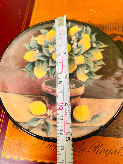 Ceraplat Hand-Painted Spanish Ceramic Lemon Plate – 12.5cm Decorative Dish
